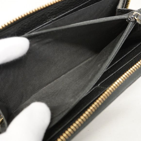 Gucci GG Marmont Long Wallet 456117 Black Leather with Gold Hardware Women's - Picture 10 of 10